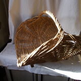 Wicker log basket
