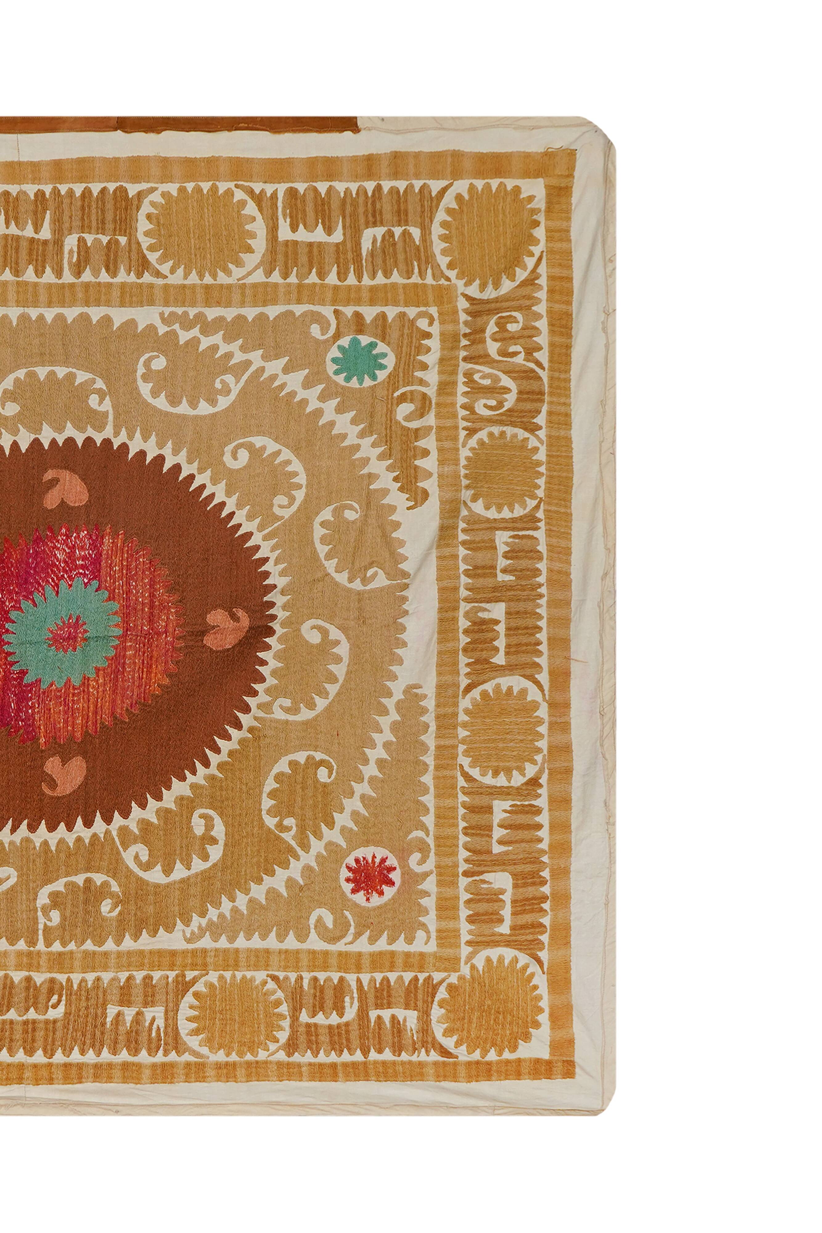Vintage Turkish hand-knotted rug 135x145 cm