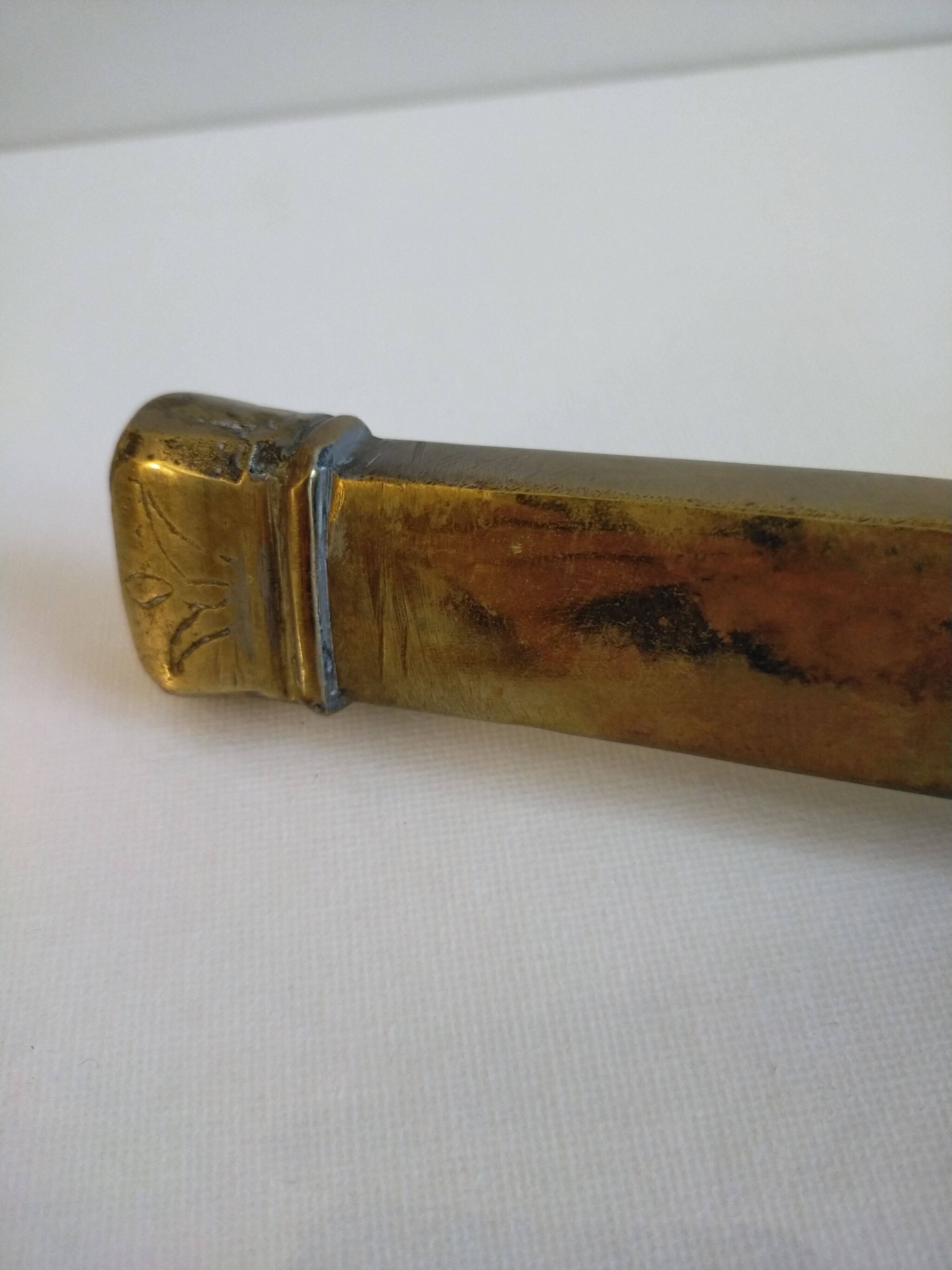Brass case for writing
