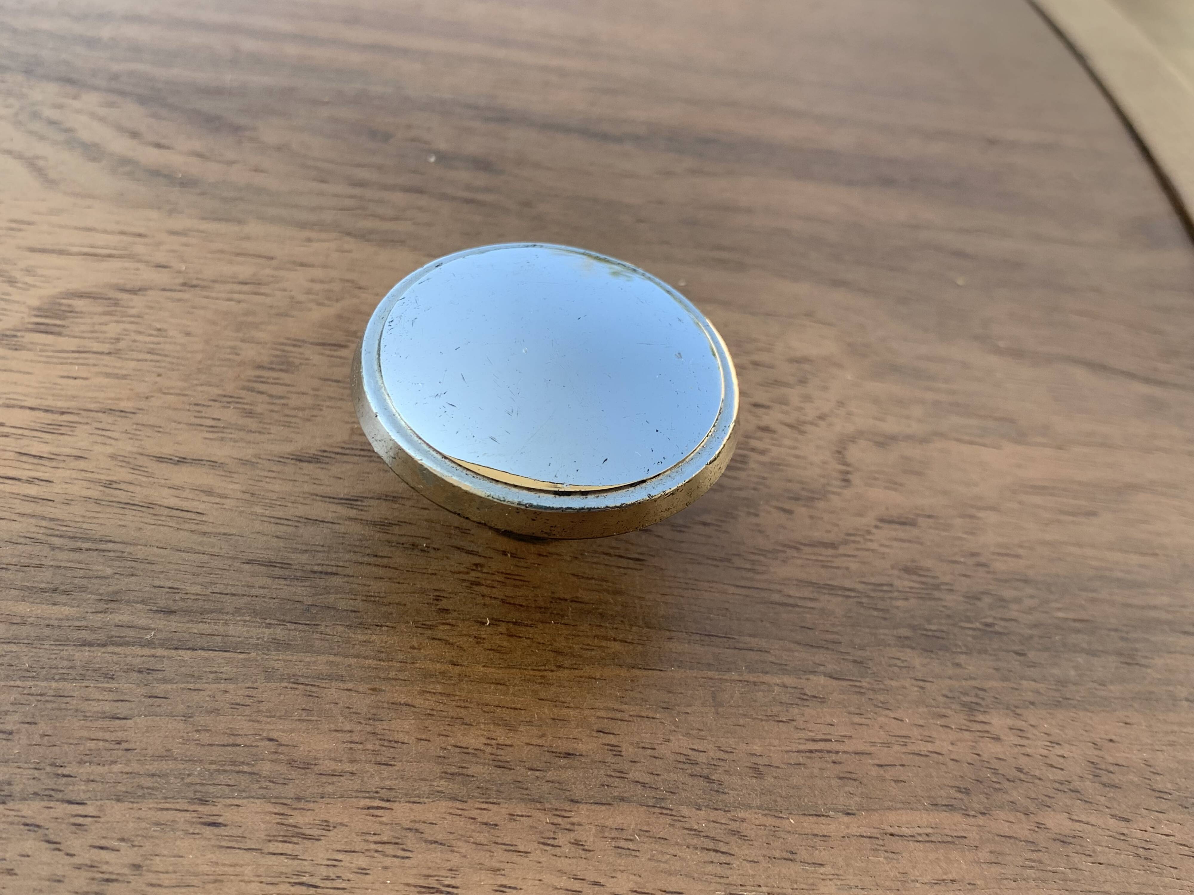 High art deco chest of drawers with mustache feet in raw walnut, 1930s