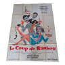 Une affiche de cinéma pliée originale : Le coupe de Bambou année 1963 Jean Richard