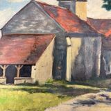 Huile sur panneau vintage