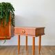 Table de chevet scandinave avec tiroir, en placage teck, 1960