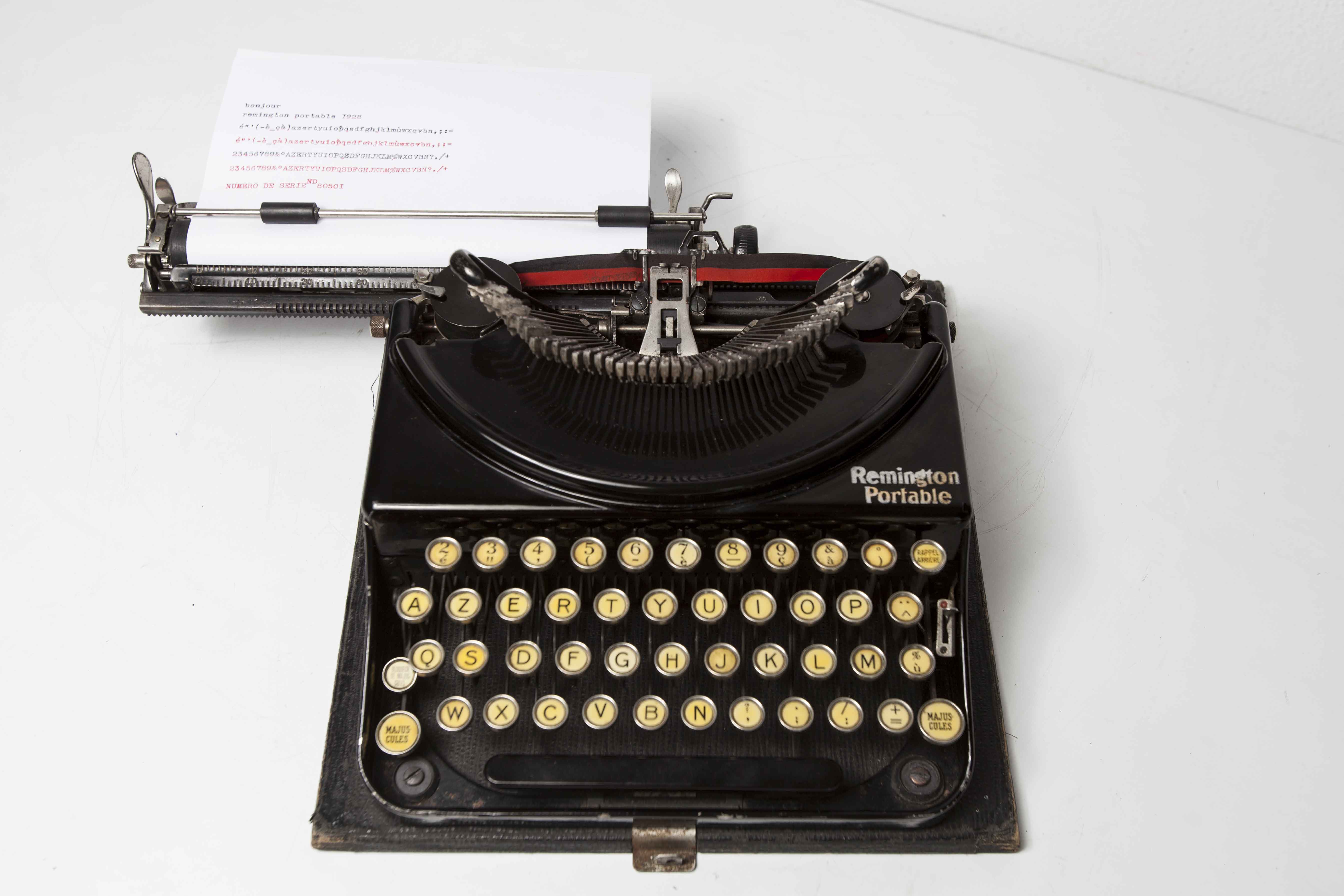 Revised Remington Portable Typewriter and New Ribbon