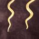2 large bronze snake cobra wall lights mid century decor candle holder
