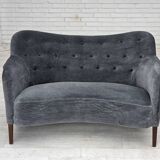 Canapé Années 1960, design danois par Slagelse Møbelværk, modèle 185, retapissé