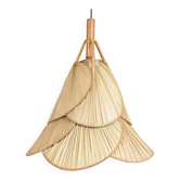 Suspension "Uchiwa" dans le style d'Ingo Maurer, Allemagne 1970