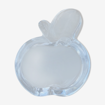 Cendrier vide poche pomme cristal de Vannes 1970