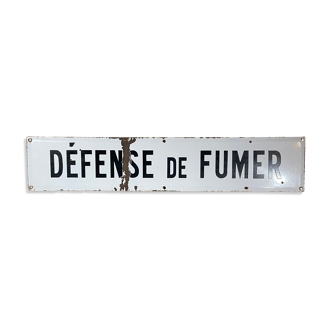 Old enamelled plaque "no smoking"