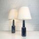 Pair of Einar Johansen ceramic table lamps, Soholm, Denmark, 1960s