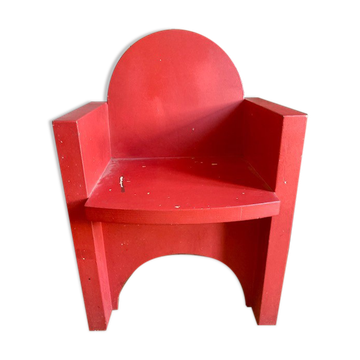 Wooden armchair