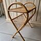 Porte revue en rotin vintage
