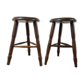 Pair of tripod stools