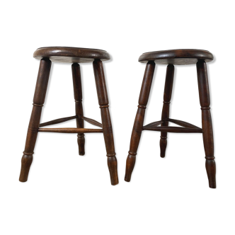 Pair of tripod stools