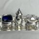 Tableware, 3-piece server silver-plated tray early 20th century