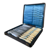 Box of 12 table knives Napoleon III XIXth