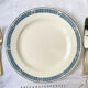 9 vintage flat plates iron earth salins model "castellane"