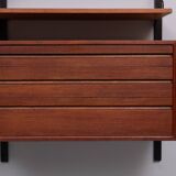 Modular Teak Wall System by Poul Cadovius, Denmark, 1960s