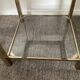 Belgo Chrom coffee table from the 70s in gold-plated brass