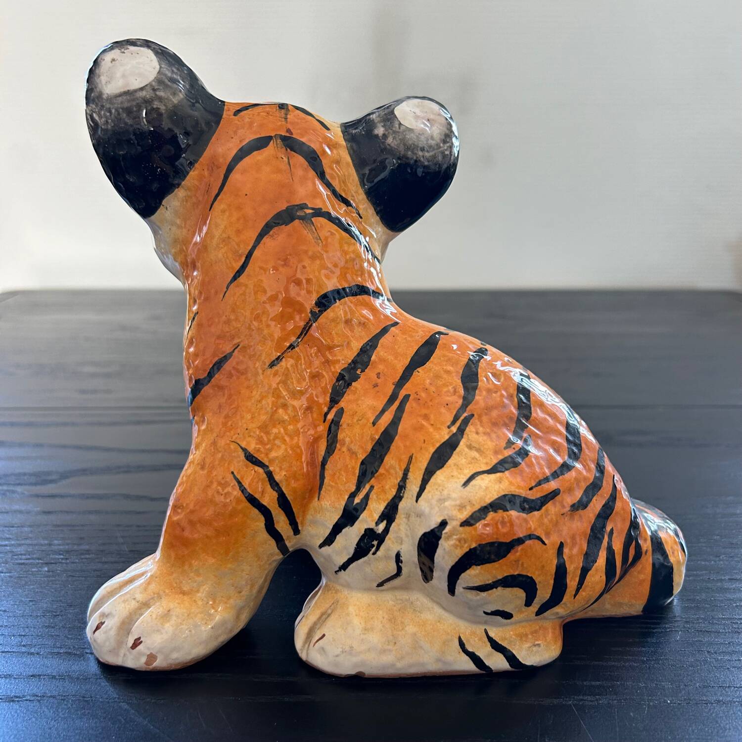 Young tiger hand-painted