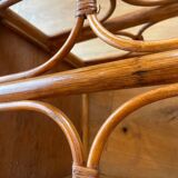 Vintage rattan side table