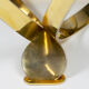 Ronald Schmitt diamond designer glass coffee table brass par Knut Hesterberg