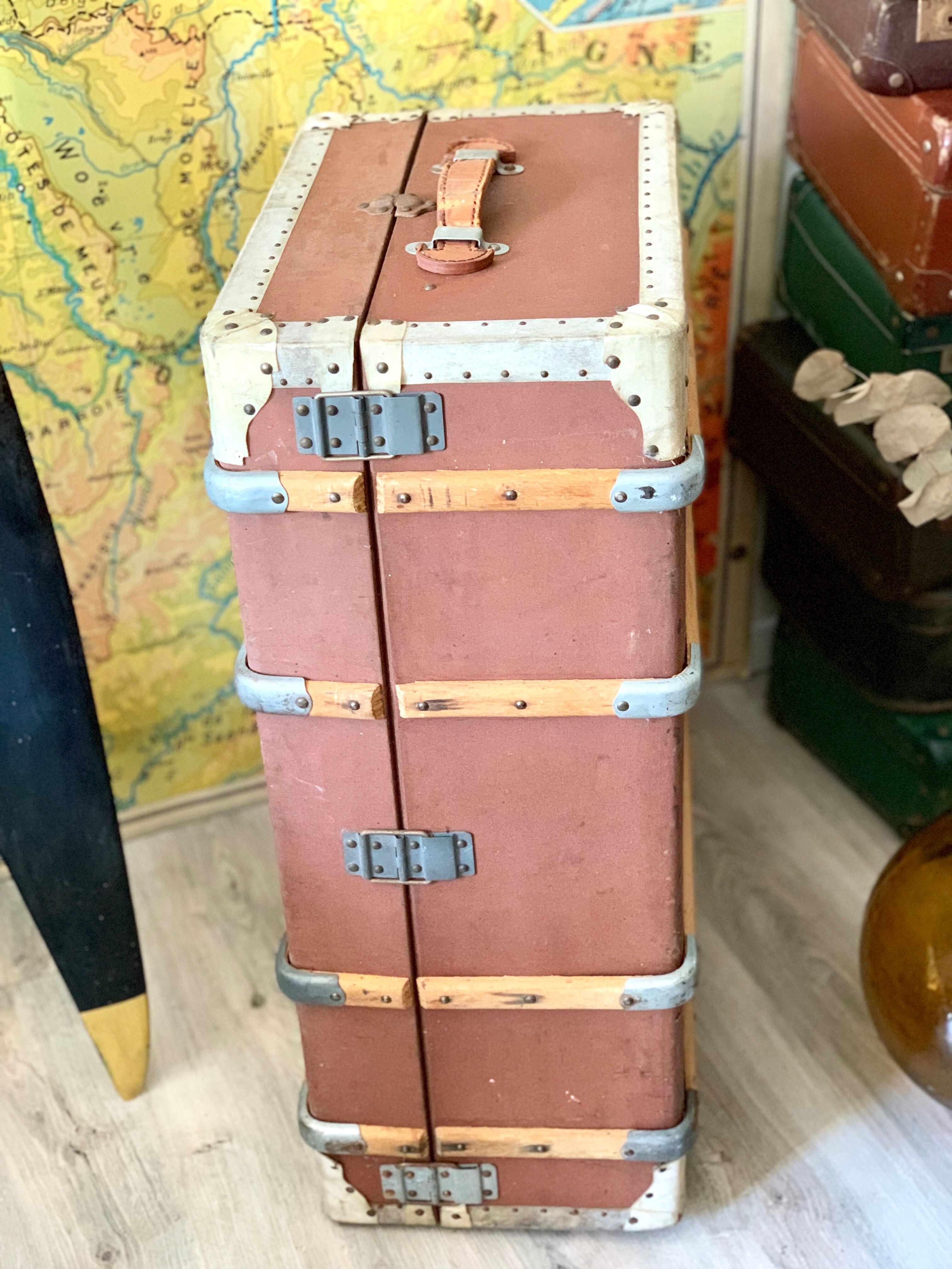 Big vintage travel trunk