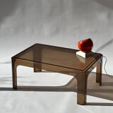 Smoked Plexiglas coffee table, Prisunic 1970