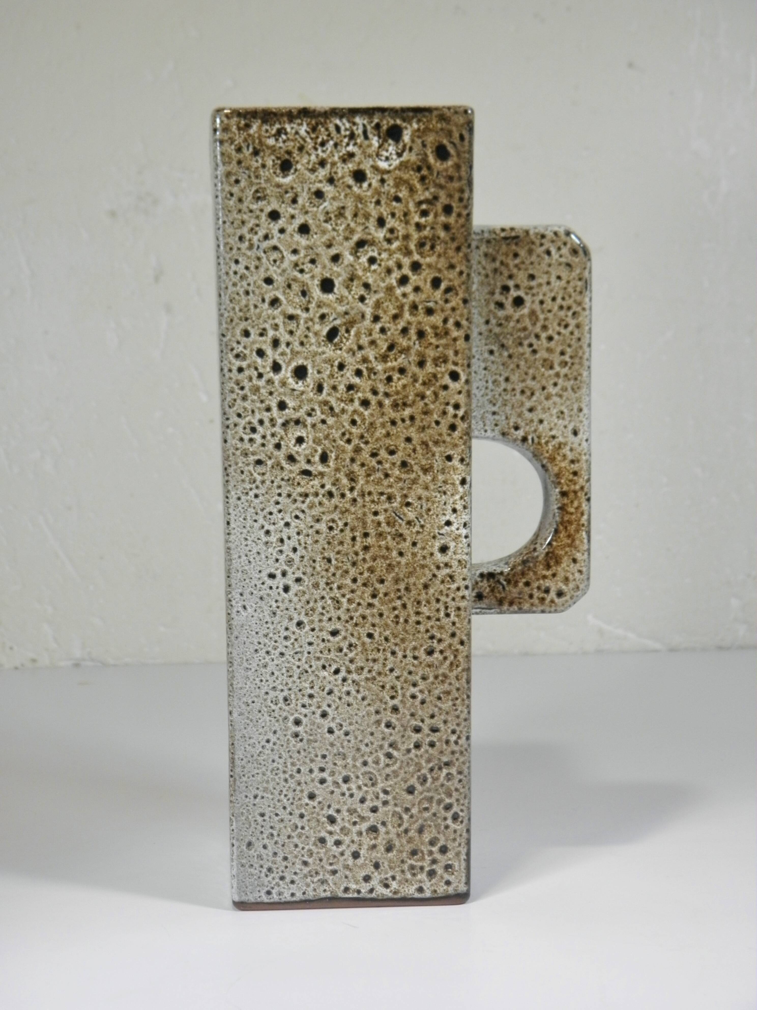 DESIGNER VASE in ENAMELED CERAMIC