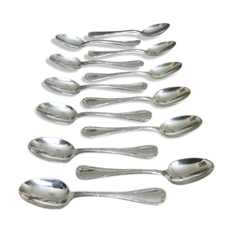 12 Moka Christofle Spoons Cross ribbons