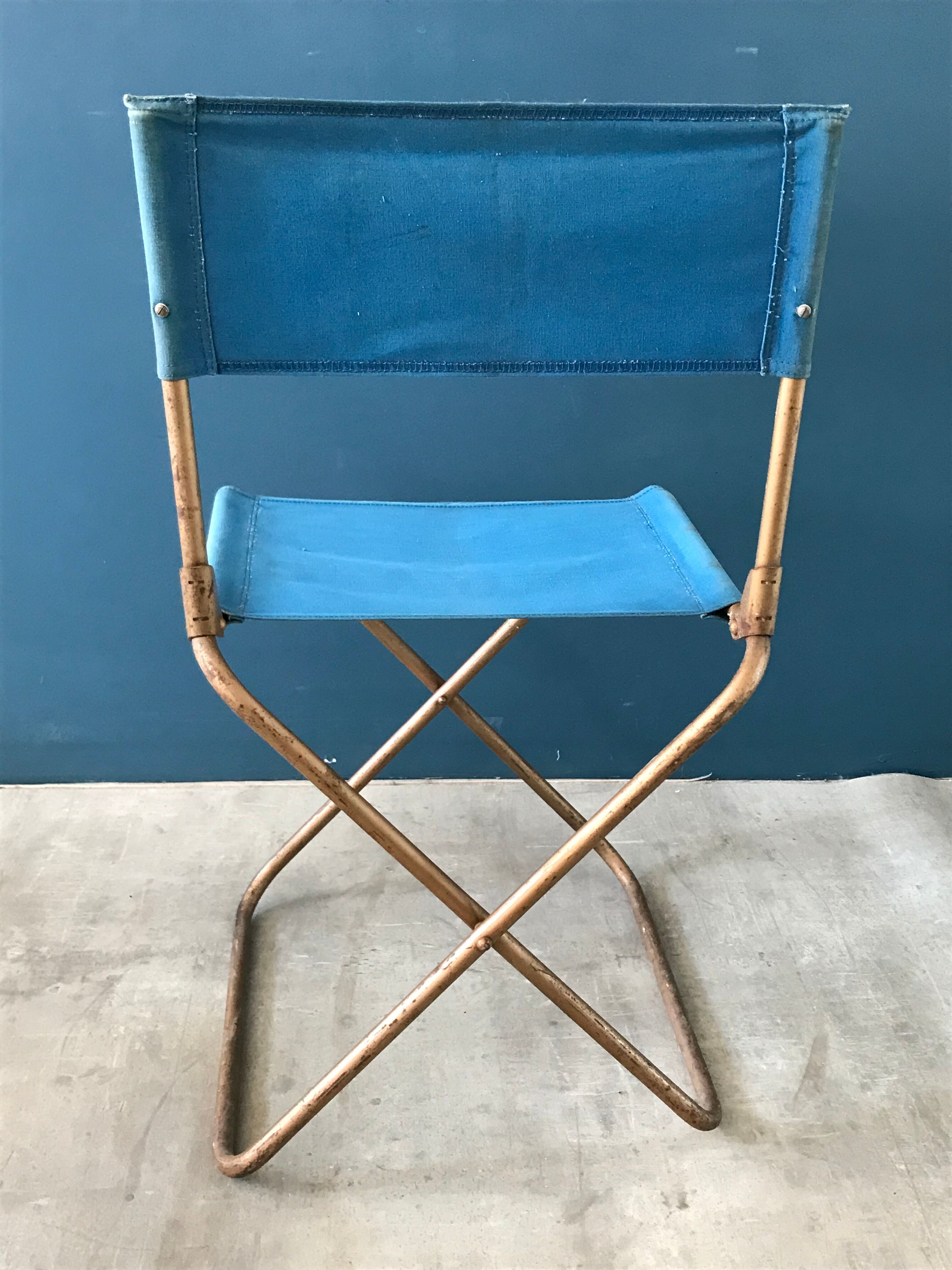 Chaise de camping vintage