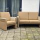 Vintage overveen 2 seater and lounge chair