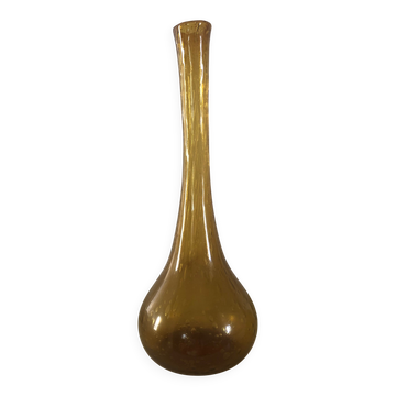 Vase soliflore en verre bullé