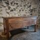 Old oak storage chest or flour bin