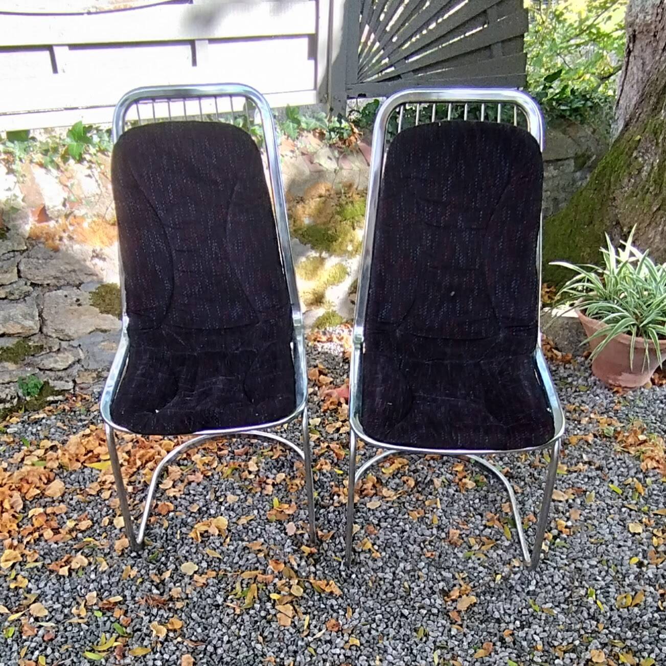Paire de chaises gastone rinaldi. 70/80