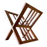 Vintage design geometric magazine rack