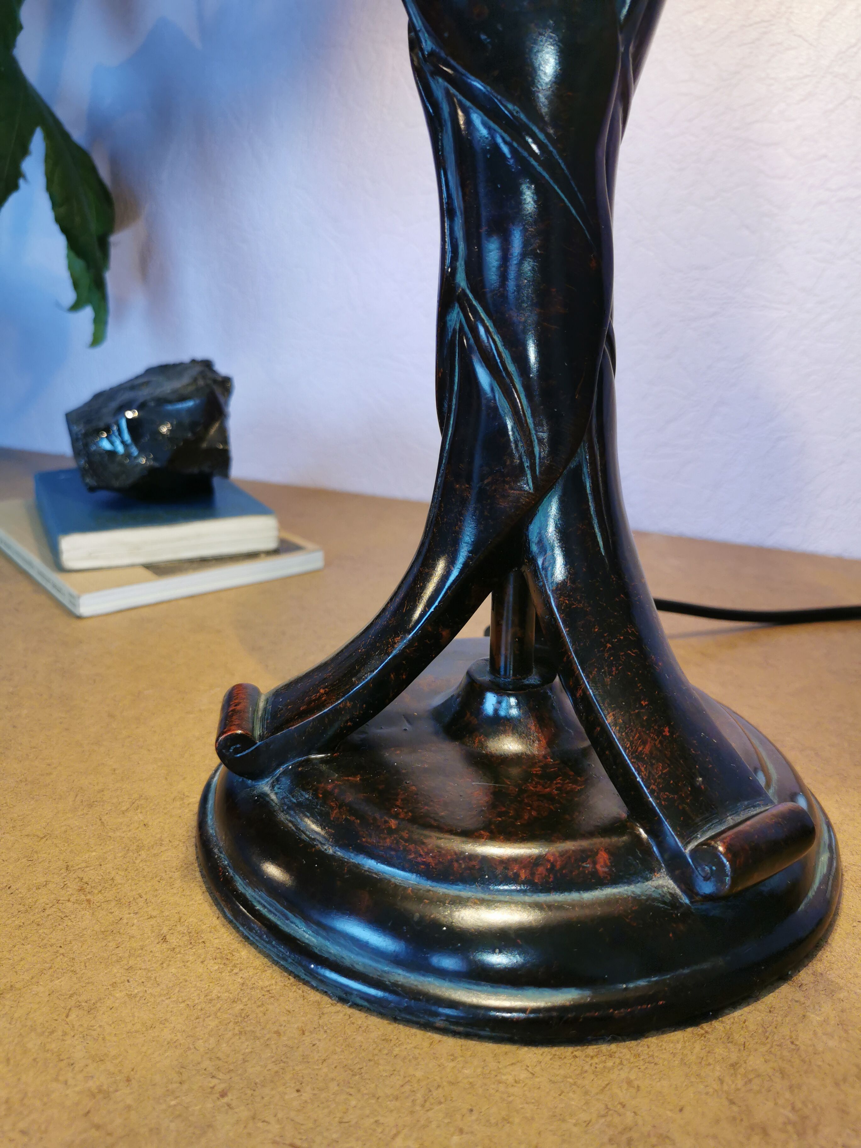 Tiffany style lamp, stained glass, art nouveau