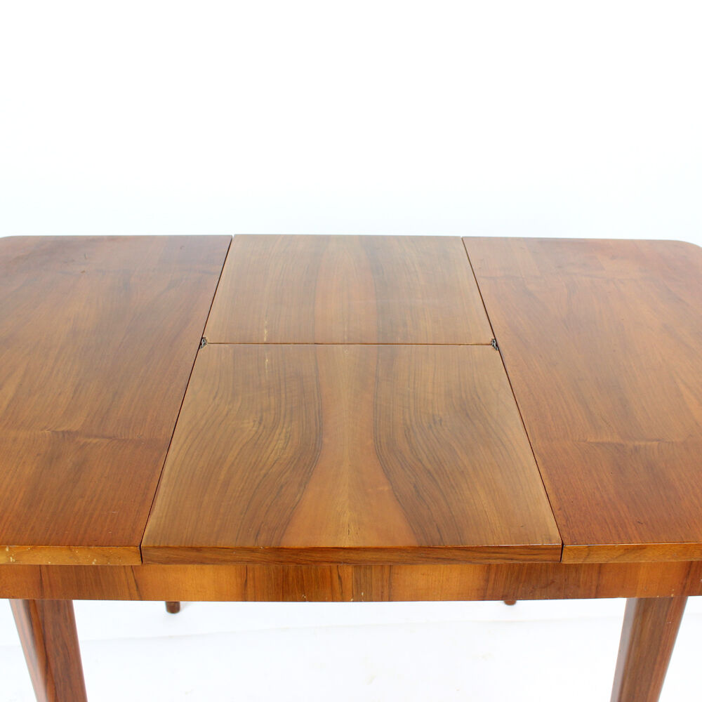 Table à manger extensible carrée par Cesky Nabytek, Tchécoslovaquie années 1960