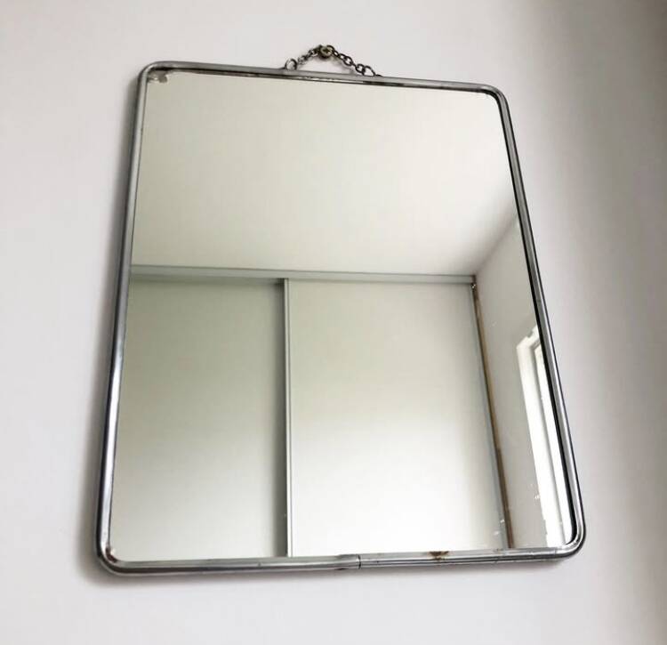Vintage barber mirror