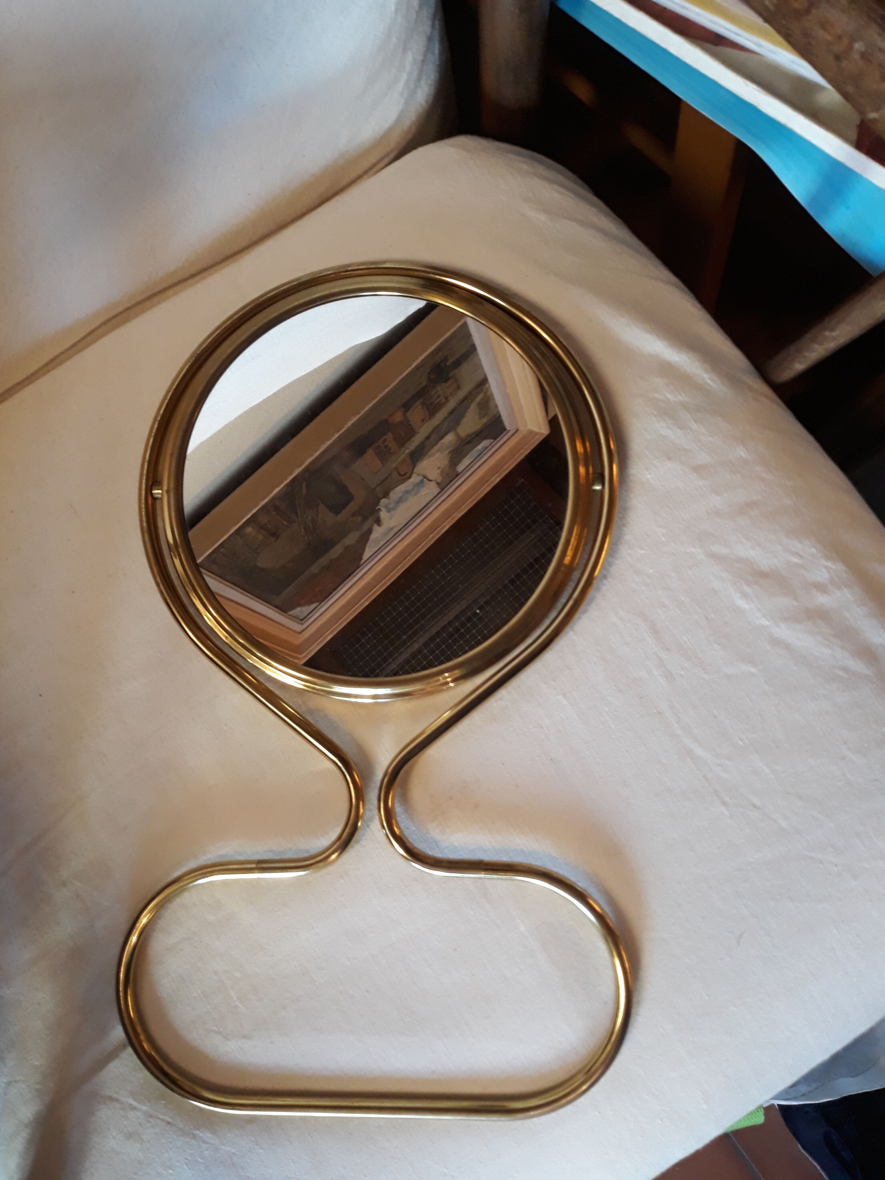 Psyche brass mirror 22x27cm