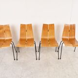 Model GA Chairs by Hans Bellmann for Horgen Glarus, Set of 4