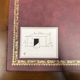 New! - Classic English Desk Partnerdesk Red Leather