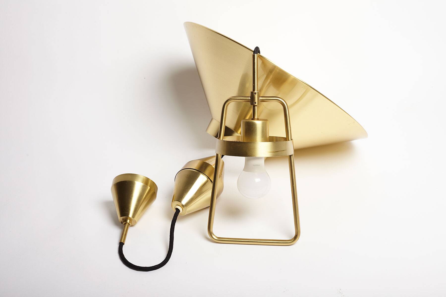 Brass Pendant Light by Fog & Mørup, Denmark 1970’s