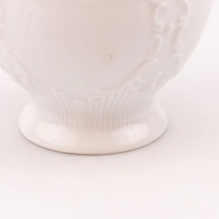 Vase en porcelaine blanche vintage Royal Porzellan Royal Bavaria KPM avec motifs texturés