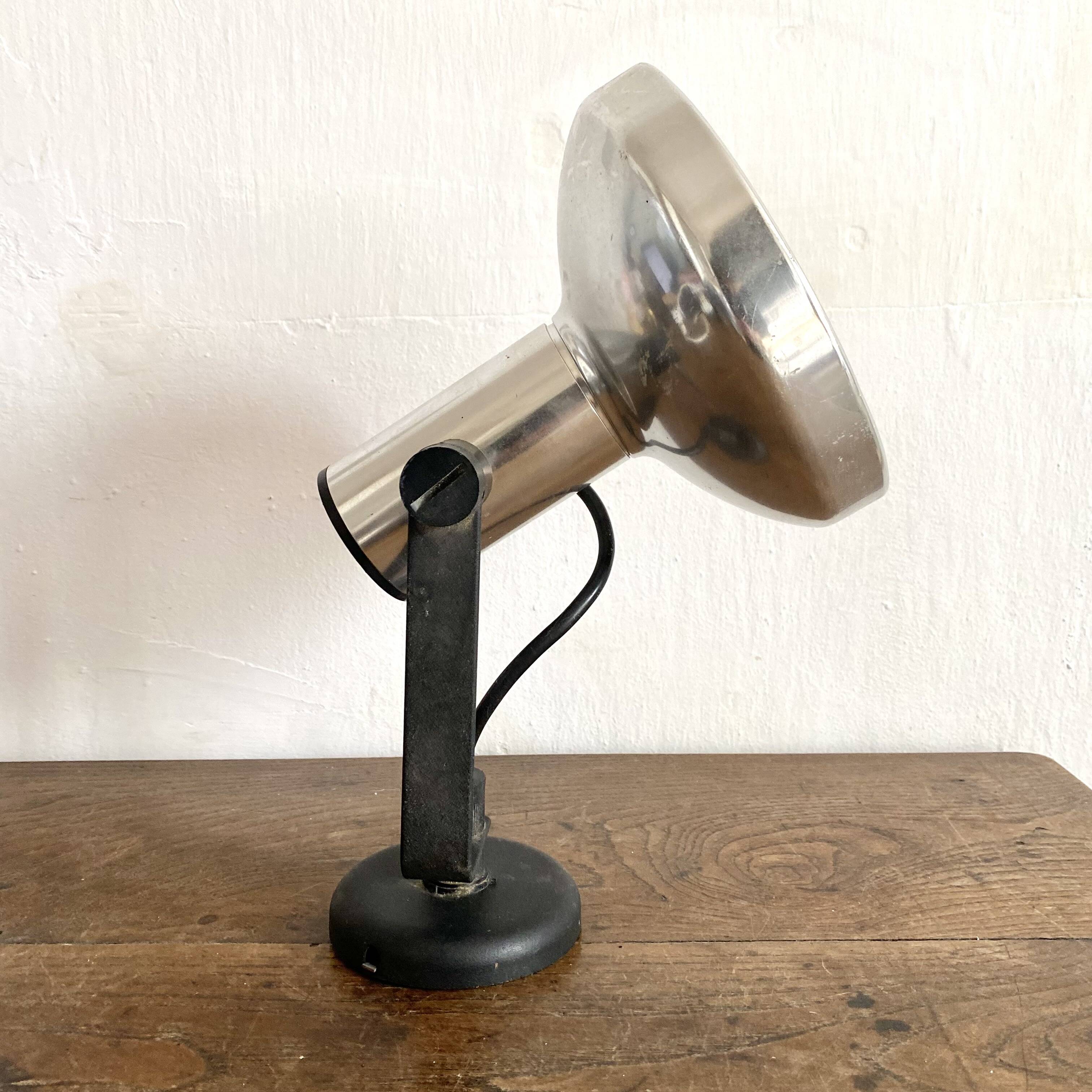 Vintage aluminum wall spot, 1970s