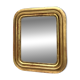 Antique mirror 42.5/36.5cm Louis-Philippe gilded with gold leaf, mercury