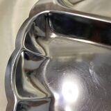 Stainless steel leaf-shaped dish