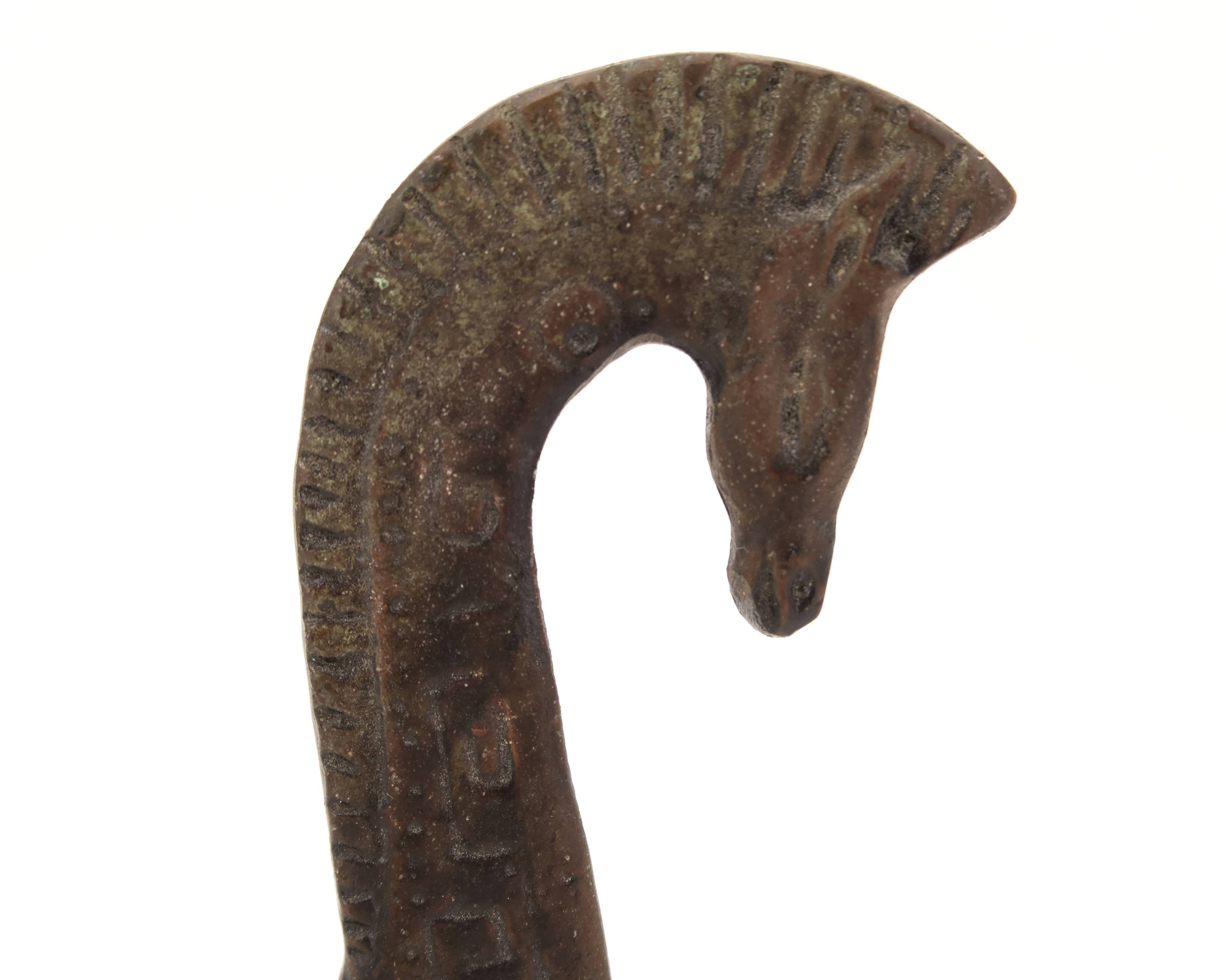 Etruscan Greek horse paperweight in bronze, 1950s