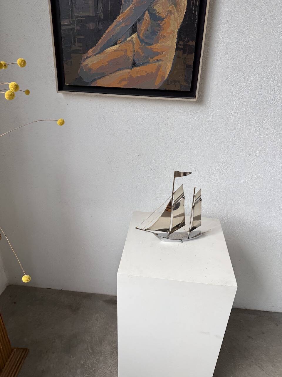 Stainless steel boat from the 1980s.