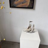 Stainless steel boat from the 1980s.